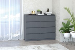 МС "Хилтон" Комод №3 1200 (8 ящ.) графит в Пойковском - poikovskii.mebel24.online | фото