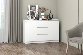 МС "Хилтон" Комод №4 1200 (белый текстурный) в Пойковском - poikovskii.mebel24.online | фото