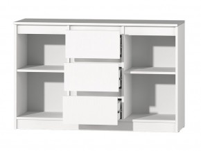 МС "Хилтон" Комод №4 1200 (белый текстурный) в Пойковском - poikovskii.mebel24.online | фото 3
