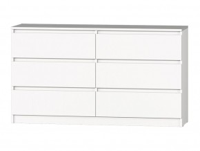 МС "Хилтон" Комод №5 1400 (6 ящ.) белый текстурный в Пойковском - poikovskii.mebel24.online | фото 2
