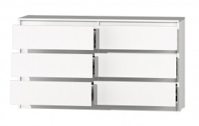 МС "Хилтон" Комод №5 1400 (6 ящ.) белый текстурный в Пойковском - poikovskii.mebel24.online | фото 3