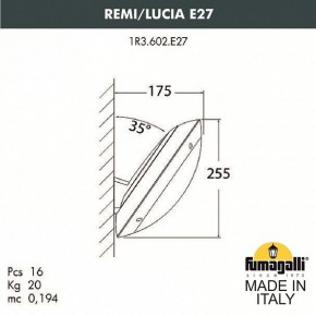 Накладной светильник Fumagalli Lucia 1R3.602.000.LYE27 в Пойковском - poikovskii.mebel24.online | фото 2