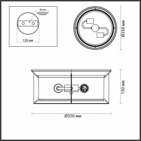 Накладной светильник Odeon Light Mavret 4961/2C в Пойковском - poikovskii.mebel24.online | фото 3