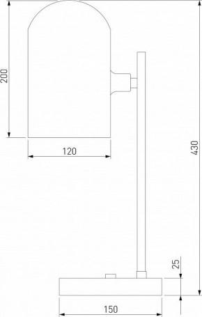 Настольная лампа декоративная Eurosvet Bambola 01164/1 латунь в Пойковском - poikovskii.mebel24.online | фото 2