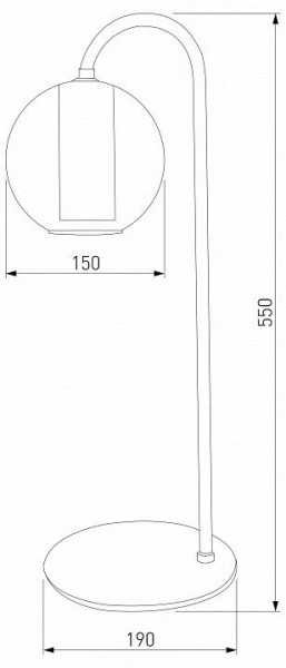 Настольная лампа декоративная Eurosvet Cobble 80508/1 дымчатый в Пойковском - poikovskii.mebel24.online | фото 2
