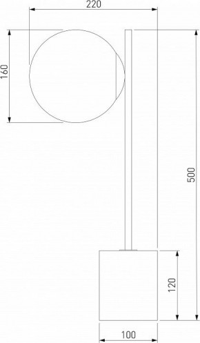 Настольная лампа декоративная Eurosvet Marbella 01157/1 черный в Пойковском - poikovskii.mebel24.online | фото 3
