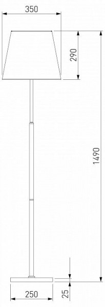 Настольная лампа декоративная Eurosvet Ozark 01156/1 латунь в Пойковском - poikovskii.mebel24.online | фото 2