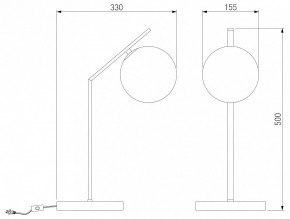 Настольная лампа декоративная Eurosvet Shape 01213/1 хром в Пойковском - poikovskii.mebel24.online | фото 3