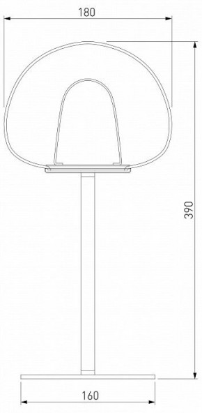 Настольная лампа декоративная Eurosvet Twice 90326/1 черный в Пойковском - poikovskii.mebel24.online | фото 2