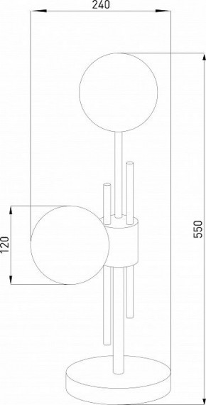 Настольная лампа декоративная Eurosvet Volver 01383/2 латунь в Пойковском - poikovskii.mebel24.online | фото 4