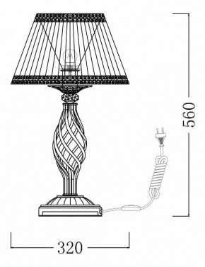 Настольная лампа декоративная Maytoni Grace ARM247-00-G в Пойковском - poikovskii.mebel24.online | фото 7