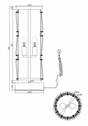 Настольная лампа декоративная Maytoni Puntes MOD043TL-02CH в Пойковском - poikovskii.mebel24.online | фото 4