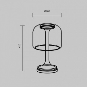Настольная лампа декоративная Maytoni Spirito MOD286TL-L18G3K в Пойковском - poikovskii.mebel24.online | фото 4