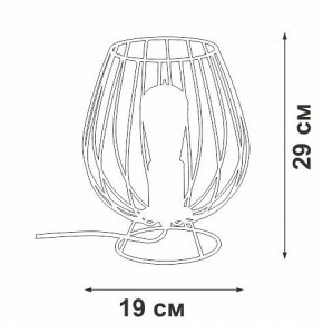 Настольная лампа декоративная Vitaluce V4296 V4296-0/1L в Пойковском - poikovskii.mebel24.online | фото 3
