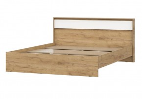 НЕКСТ 1 Кровать двойная (1.6х2.0) Дуб Золотой/Белый в Пойковском - poikovskii.mebel24.online | фото