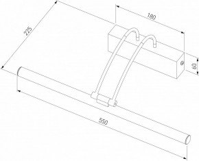 Подсветка для зеркала Elektrostandard Simple a063698 в Пойковском - poikovskii.mebel24.online | фото 3