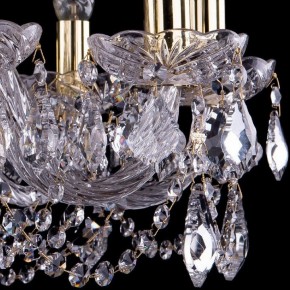 Подвесная люстра Bohemia Ivele Crystal 1402 1402/10/240/G/Leafs в Пойковском - poikovskii.mebel24.online | фото 3