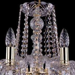 Подвесная люстра Bohemia Ivele Crystal 1402 1402/10/240/G/Leafs в Пойковском - poikovskii.mebel24.online | фото 4