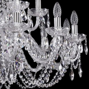 Подвесная люстра Bohemia Ivele Crystal 1402 1402/12+6/300/2d/Ni в Пойковском - poikovskii.mebel24.online | фото 2