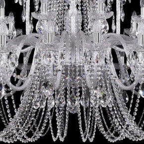 Подвесная люстра Bohemia Ivele Crystal 1402 1402/20+10+5/530/XL-165/Ni в Пойковском - poikovskii.mebel24.online | фото 3