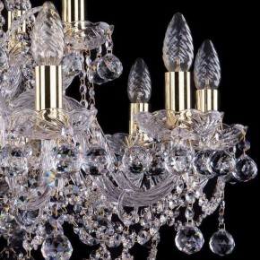 Подвесная люстра Bohemia Ivele Crystal 1411 1411/10+5/240/G/Balls в Пойковском - poikovskii.mebel24.online | фото 2