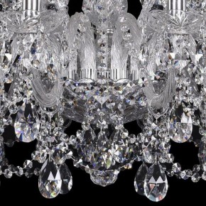 Подвесная люстра Bohemia Ivele Crystal 1411 1411/12+6/300/Ni в Пойковском - poikovskii.mebel24.online | фото 3