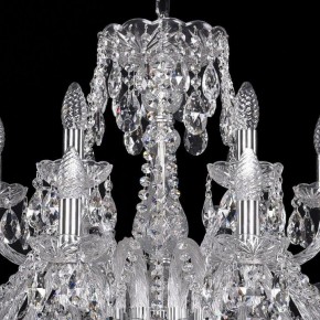 Подвесная люстра Bohemia Ivele Crystal 1411 1411/12+6/300/Ni в Пойковском - poikovskii.mebel24.online | фото 4