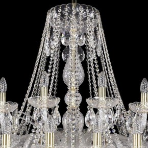 Подвесная люстра Bohemia Ivele Crystal 1411 1411/24+12/460/G в Пойковском - poikovskii.mebel24.online | фото 4