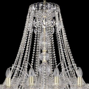 Подвесная люстра Bohemia Ivele Crystal 1411 1411/24/460/G в Пойковском - poikovskii.mebel24.online | фото 4