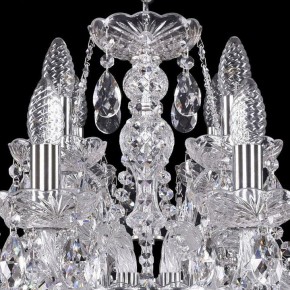 Подвесная люстра Bohemia Ivele Crystal 1411 1411/8+4/195/Ni в Пойковском - poikovskii.mebel24.online | фото 4