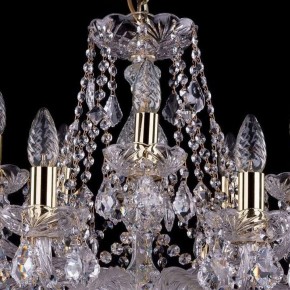 Подвесная люстра Bohemia Ivele Crystal 1413 1413/10+5/300/G/Leafs в Пойковском - poikovskii.mebel24.online | фото 4