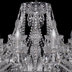 Подвесная люстра Bohemia Ivele Crystal 1413 1413/16+8/400/Ni в Пойковском - poikovskii.mebel24.online | фото 4