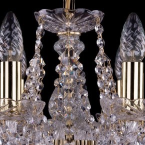 Подвесная люстра Bohemia Ivele Crystal 1413 1413/6/141/G/Leafs в Пойковском - poikovskii.mebel24.online | фото 4