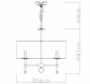 Подвесная люстра Divinare Candela 1162/01 LM-5 в Пойковском - poikovskii.mebel24.online | фото 4