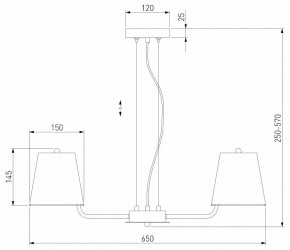 Подвесная люстра Eurosvet Amaretto 60155/5 хром в Пойковском - poikovskii.mebel24.online | фото 3