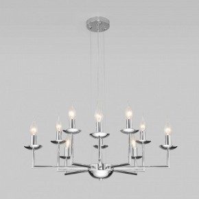 Подвесная люстра Eurosvet Cariso 60150/10 хром в Пойковском - poikovskii.mebel24.online | фото 4