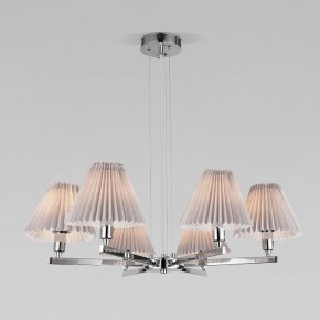 Подвесная люстра Eurosvet Peony 60136/6 хром/серый в Пойковском - poikovskii.mebel24.online | фото 3