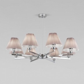 Подвесная люстра Eurosvet Peony 60136/8 хром/серый в Пойковском - poikovskii.mebel24.online | фото 2