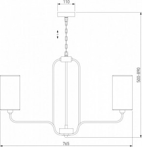 Подвесная люстра Eurosvet Purezza 60128/6 хром в Пойковском - poikovskii.mebel24.online | фото 4