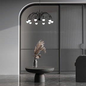 Подвесная люстра Eurosvet Ragno 90034/10 LED черный в Пойковском - poikovskii.mebel24.online | фото 4