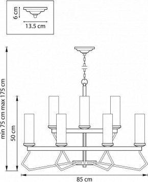 Подвесная люстра Lightstar Flume 723125 в Пойковском - poikovskii.mebel24.online | фото 3