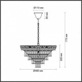 Подвесная люстра Lumion Esme 5233/8 в Пойковском - poikovskii.mebel24.online | фото 4