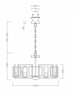 Подвесная люстра Maytoni Bowi H009PL-06G в Пойковском - poikovskii.mebel24.online | фото 4