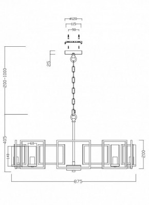 Подвесная люстра Maytoni Bowi H009PL-08G в Пойковском - poikovskii.mebel24.online | фото 4