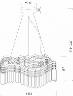 Подвесная люстра Maytoni Gracia DIA201PL-06G в Пойковском - poikovskii.mebel24.online | фото 3