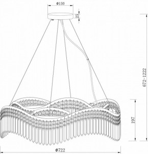 Подвесная люстра Maytoni Gracia DIA201PL-10G в Пойковском - poikovskii.mebel24.online | фото 4