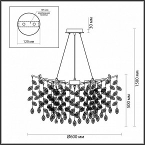 Подвесная люстра Odeon Light Delica 4970/10 в Пойковском - poikovskii.mebel24.online | фото 5