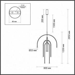 Подвесная люстра Odeon Light Memfi 6633/95L в Пойковском - poikovskii.mebel24.online | фото