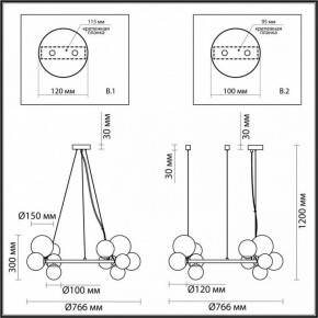 Подвесная люстра Odeon Light Tovi 4818/14 в Пойковском - poikovskii.mebel24.online | фото 6
