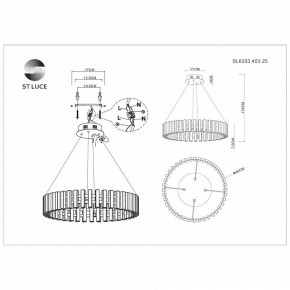 Подвесная люстра ST-Luce Estense SL6203.403.25 в Пойковском - poikovskii.mebel24.online | фото 4